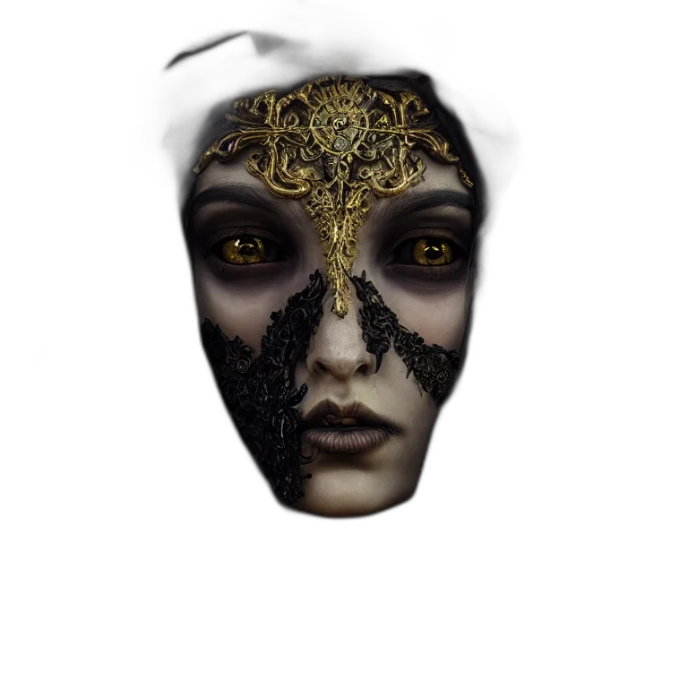 mask, face, jewelry, crown transparent PNG cut-out