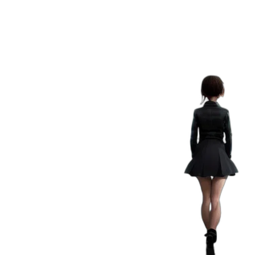 dress, jacket, robot, staff transparent PNG cut-out
