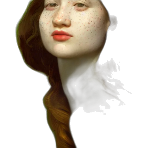 face, mask, crown, hair transparent PNG cut-out