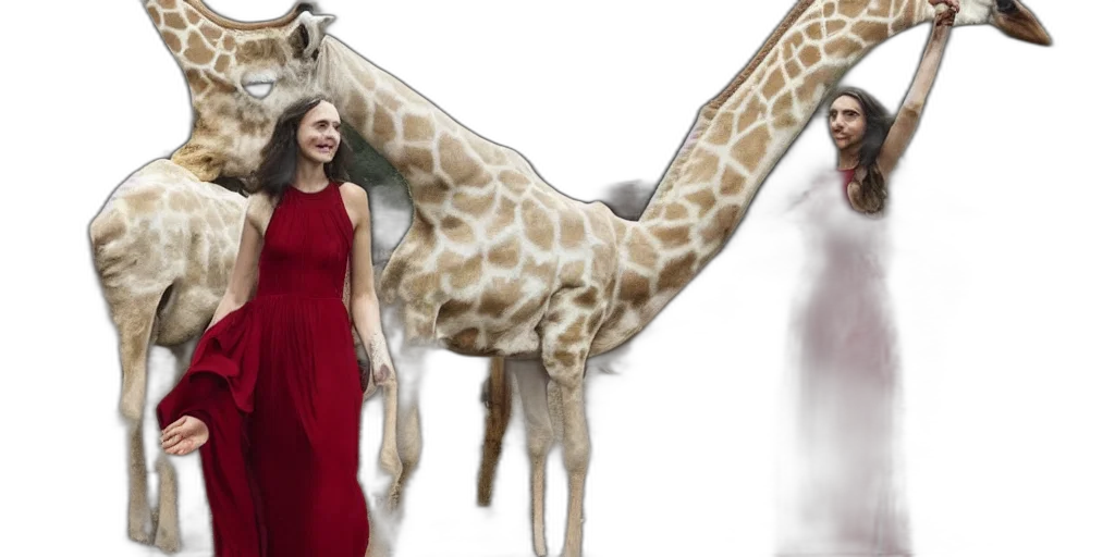 dress, animal, creature, photorealistic transparent PNG cut-out