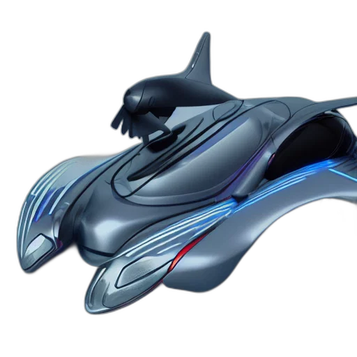 concept art, 3d render, underwater, futuristic transparent PNG cut-out