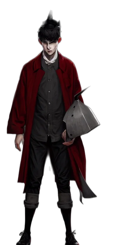 jacket, staff, mask, robot transparent PNG cut-out