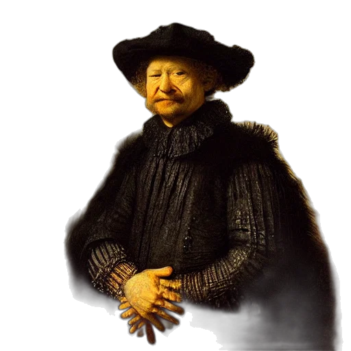 face, staff, hat, photorealistic transparent PNG cut-out