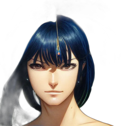 face, mask, crown, concept art transparent PNG cut-out