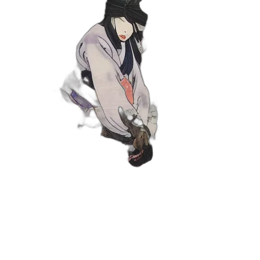 weapon, staff, mask, jacket transparent PNG cut-out