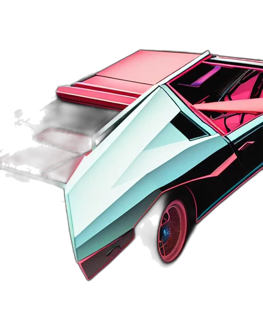 car, weapon, concept art, 3d render transparent PNG cut-out