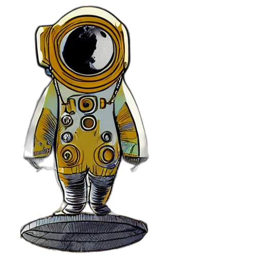 robot, concept art, 3d render, pixel art transparent PNG cut-out