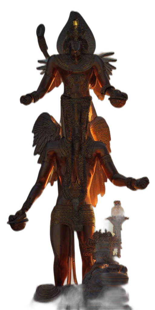 dragon, staff, creature, animal transparent PNG cut-out