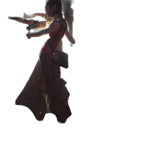 staff, weapon, sword, dress transparent PNG cut-out
