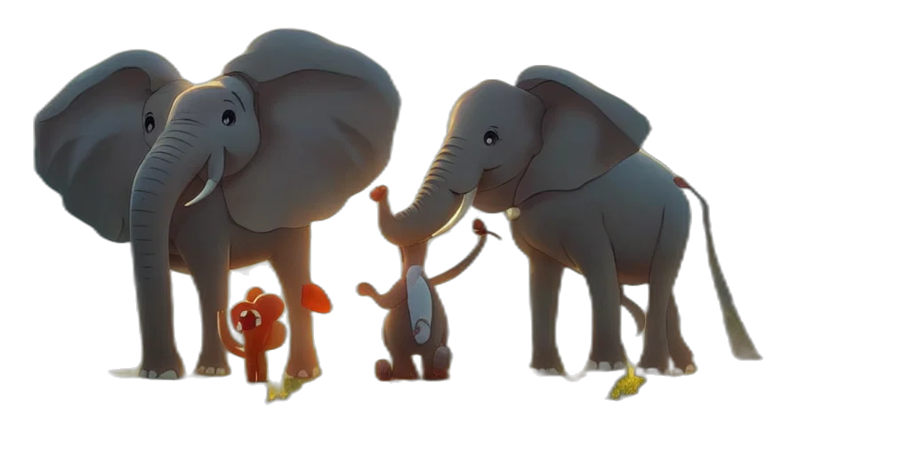 animal, concept art, 3d render, forest transparent PNG cut-out