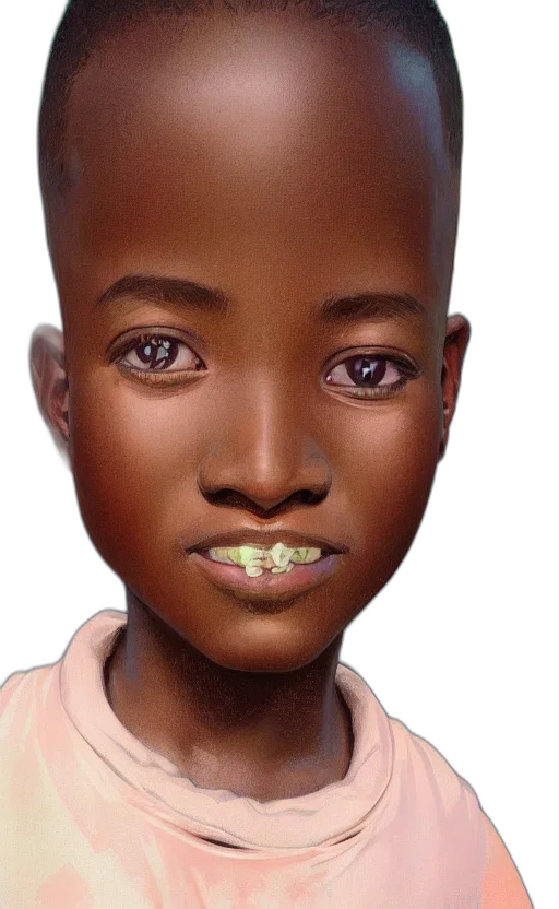 face, robot, creature, hair transparent PNG cut-out