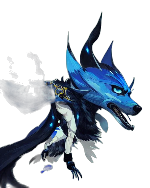 dragon, staff, mask, creature transparent PNG cut-out