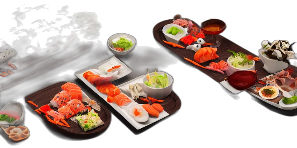 food, 3d render, photorealistic, airplane transparent PNG cut-out