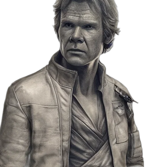 jacket, face, staff, photorealistic transparent PNG cut-out