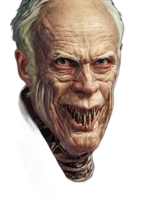 face, creature, mask, staff transparent PNG cut-out