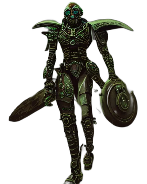robot, staff, weapon, concept art transparent PNG cut-out