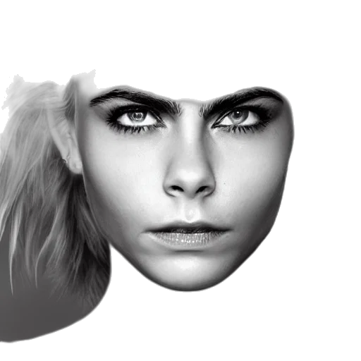 face, hair, mask, crown transparent PNG cut-out
