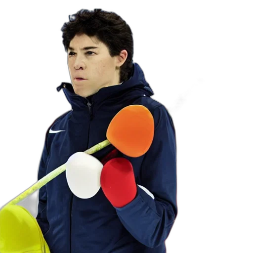 jacket, staff, frowning, olympic transparent PNG cut-out