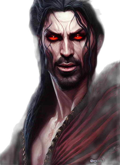 face, fantasy art, concept art, comic book art transparent PNG cut-out