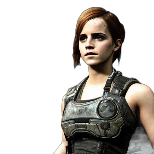 concept art, 3d render, photorealistic, emma transparent PNG cut-out