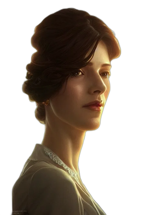 face, crown, dress, staff transparent PNG cut-out