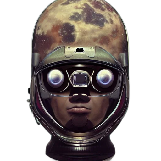 robot, face, mask, staff transparent PNG cut-out