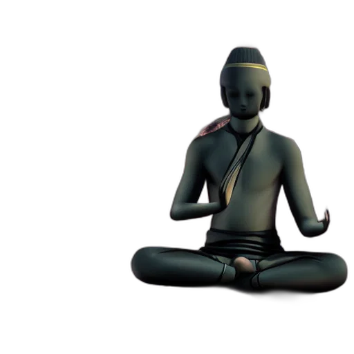staff, mask, 3d render, concept art transparent PNG cut-out