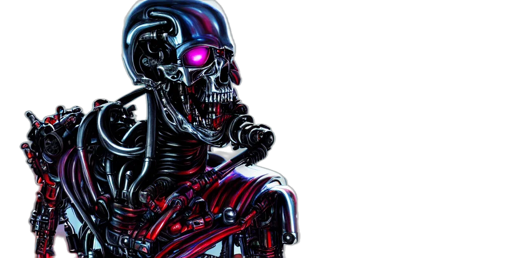 robot, cyberpunk, comic book art, concept art transparent PNG cut-out