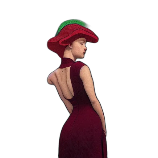 hat, dress, crown, staff transparent PNG cut-out