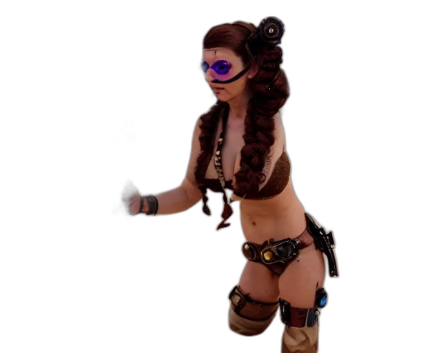 staff, mask, creature, robot transparent PNG cut-out