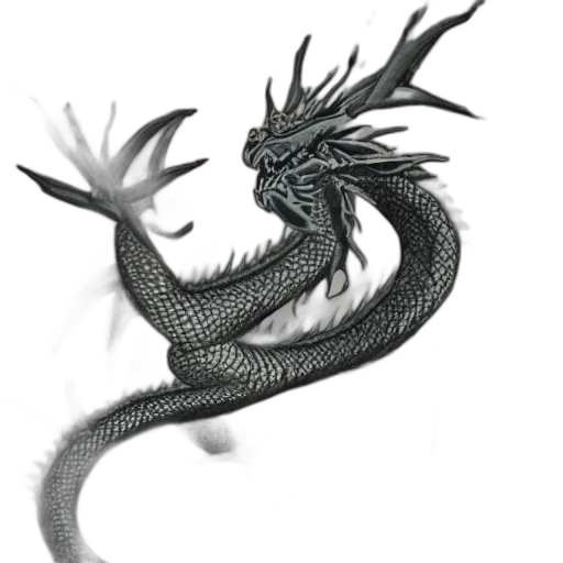 dragon, creature, animal, staff transparent PNG cut-out