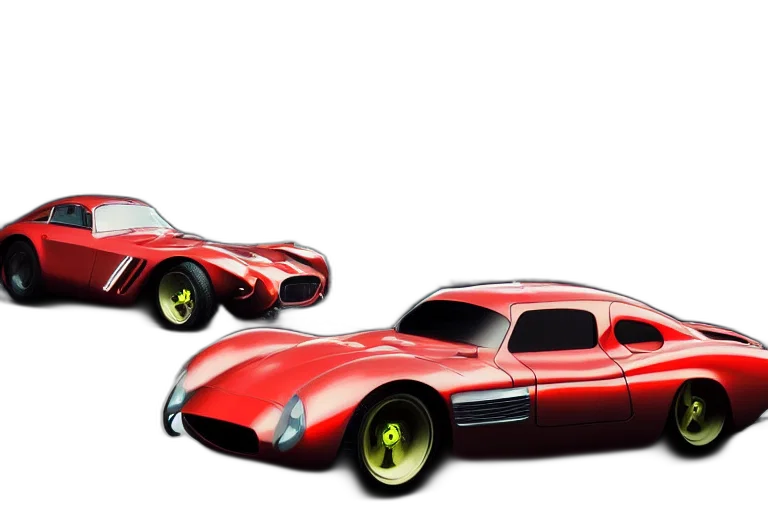 car, 3d render, concept art, photorealistic transparent PNG cut-out