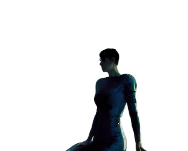 dress, robot, creature, staff transparent PNG cut-out