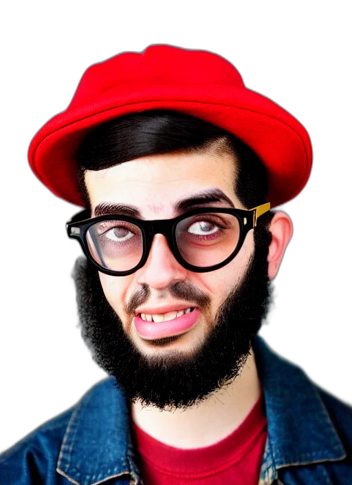 hat, face, creature, animal transparent PNG cut-out