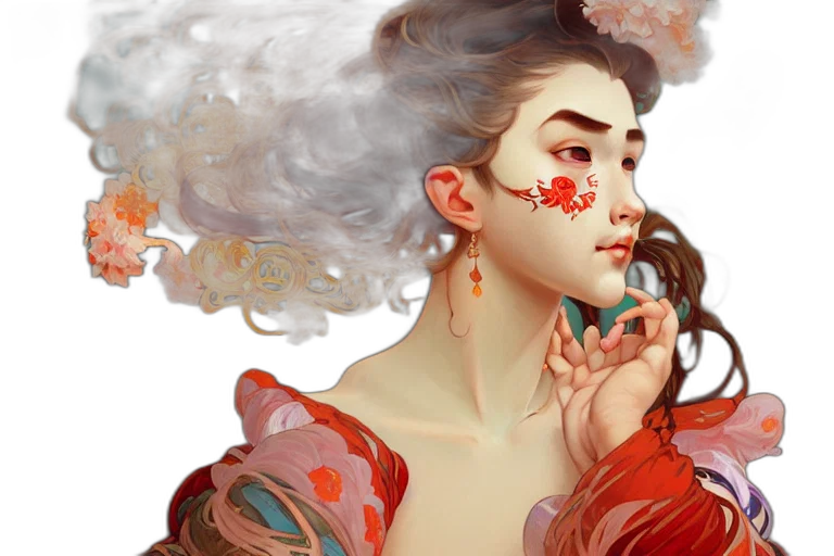 fantasy art, concept art, photorealistic, oil painting transparent PNG cut-out