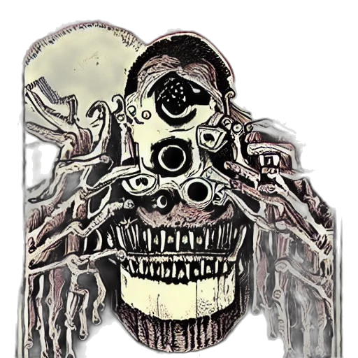 mask, creature, face, jewelry transparent PNG cut-out