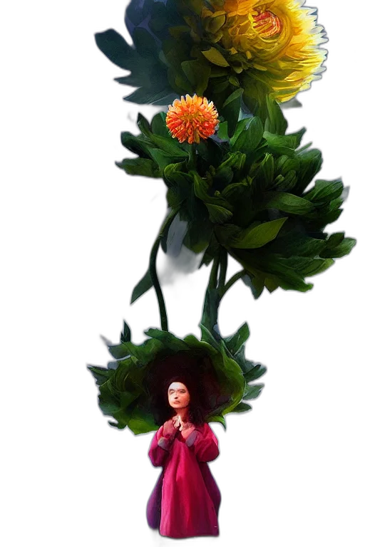 flower, crown, staff, umbrella transparent PNG cut-out