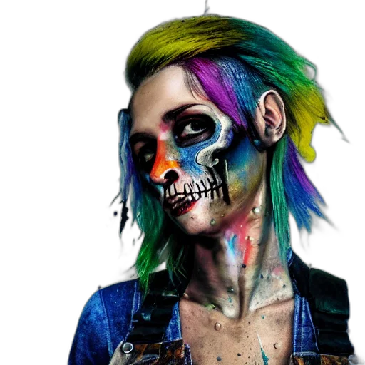 face, mask, photorealistic, concept art transparent PNG cut-out
