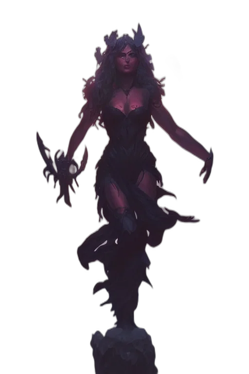 creature, dress, staff, concept art transparent PNG cut-out