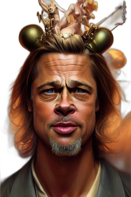 crown, hair, face, animal transparent PNG cut-out