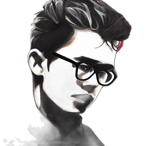 face, cartoon, comic book art, watercolor transparent PNG cut-out