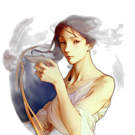 dress, staff, sword, dragon transparent PNG cut-out