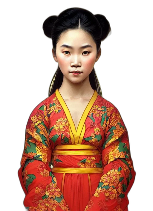 face, dress, staff, crown transparent PNG cut-out