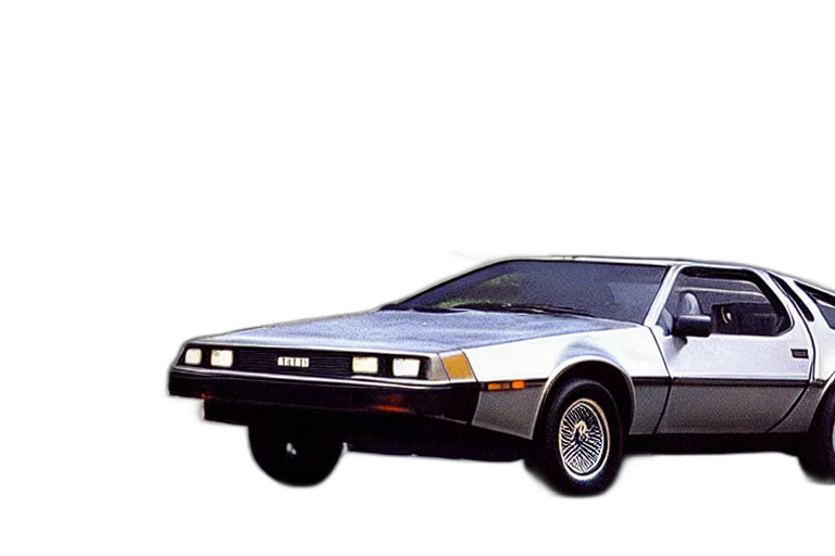 car, concept art, photorealistic, vaporwave transparent PNG cut-out