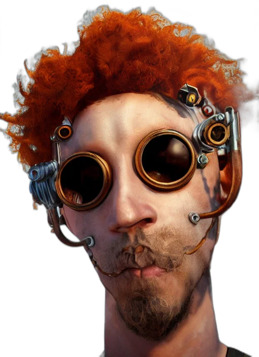 robot, mask, face, staff transparent PNG cut-out