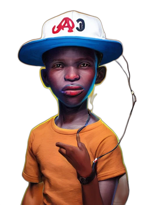 face, hat, mask, staff transparent PNG cut-out