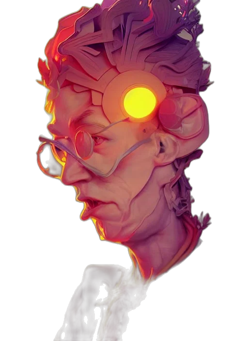 face, mask, staff, crown transparent PNG cut-out