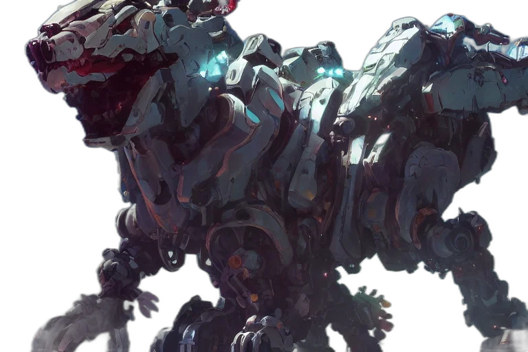 robot, dragon, creature, weapon transparent PNG cut-out