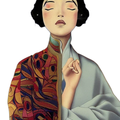 dress, jewelry, face, staff transparent PNG cut-out