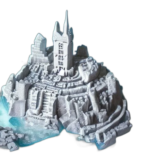 crown, 3d render, concept art, island transparent PNG cut-out